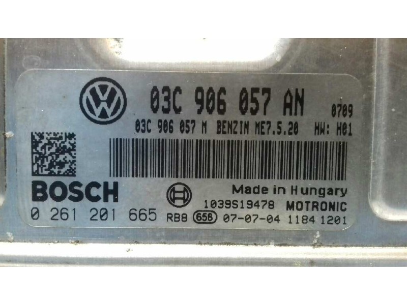 Recambio de centralita motor uce para skoda roomster (5j7) family referencia OEM IAM 03C906057AN BOSCH 0261201665