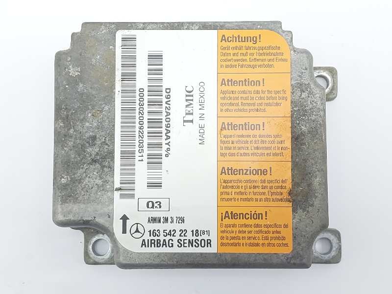 Recambio de centralita airbag para mercedes clase m (w163) 270 cdi (163.113) referencia OEM IAM 1635422218  