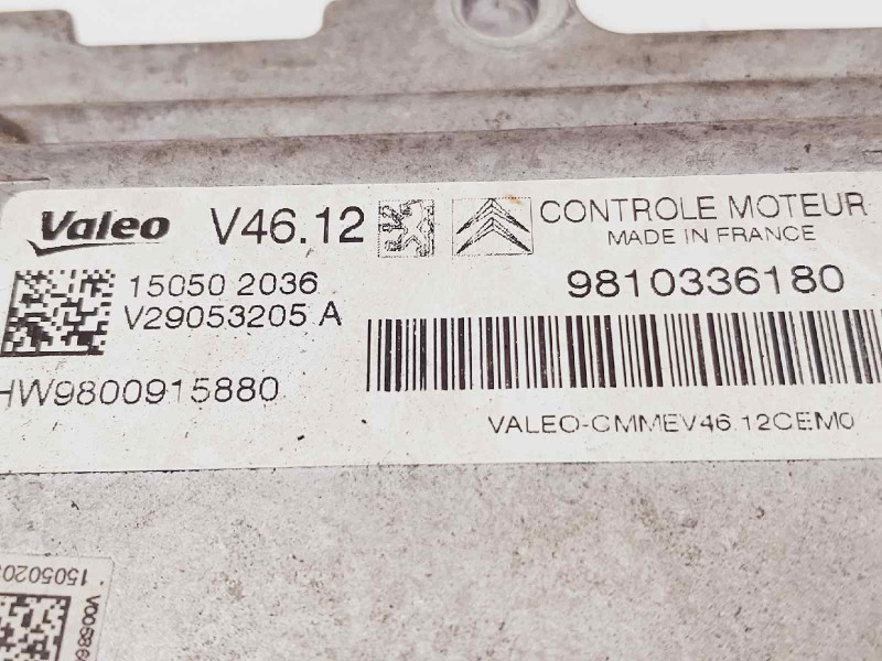 Recambio de centralita motor uce para citroen c3 live edition referencia OEM IAM 9810263680  