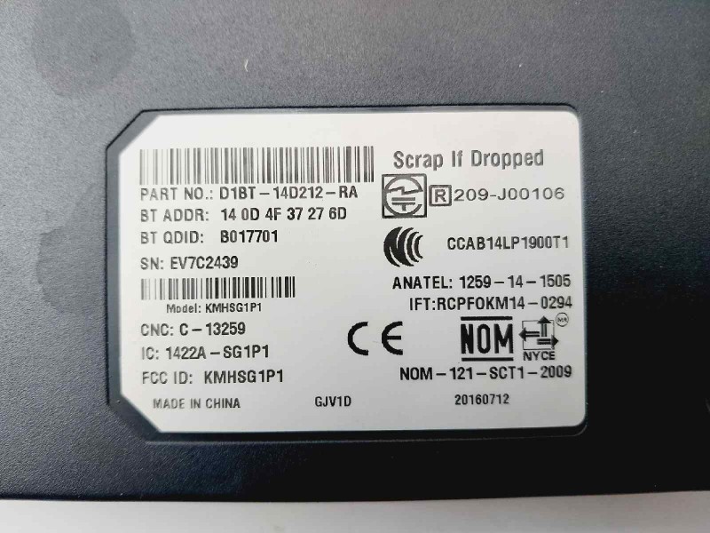 Recambio de modulo electronico para citroen c4 grand picasso exclusive referencia OEM IAM D1BT14D212RA  