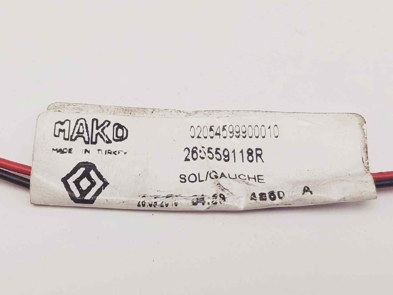 Recambio de portalamparas para renault clio iv grandtour zen referencia OEM IAM 265559118R TRASERO IZQUIERDO 