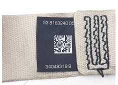 Recambio de cinturon seguridad trasero derecho para bmw serie 5 lim. (f10) 525d referencia OEM IAM S3916324005 34048319B  2