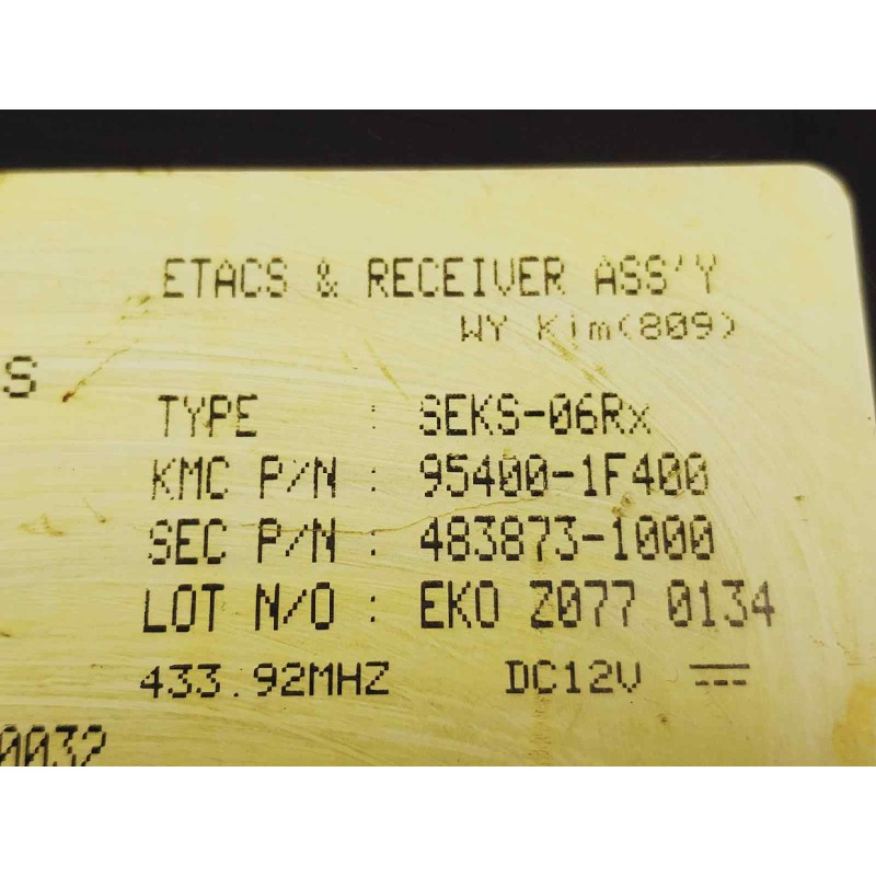 Recambio de centralita check control para kia sportage cup referencia OEM IAM 97RA010032 KIA 