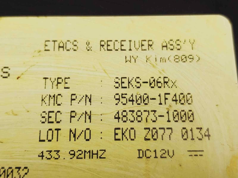 Recambio de centralita check control para kia sportage cup referencia OEM IAM 97RA010032 KIA 