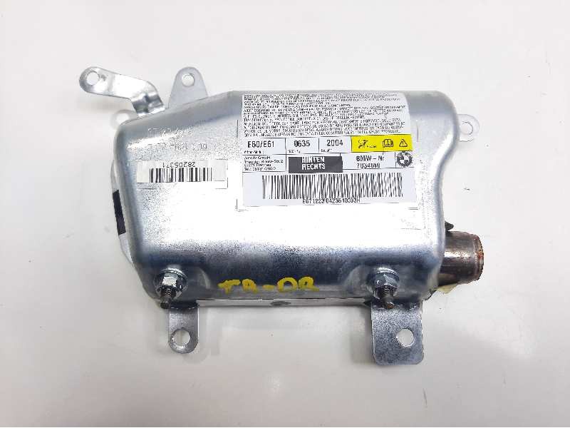 Recambio de airbag lateral trasero derecho para bmw serie 5 berlina (e60) 530d referencia OEM IAM 601190400 7034060 