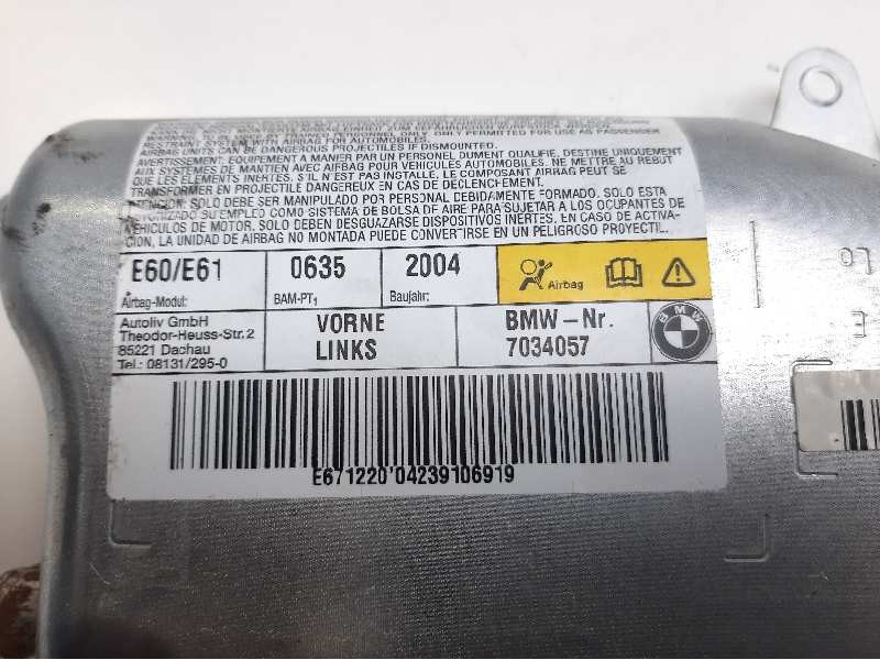 Recambio de airbag lateral delantero izquierdo para bmw serie 5 berlina (e60) 530d referencia OEM IAM 601190401 7034057 