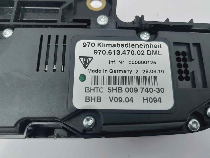 Recambio de mando climatizador para porsche panamera 4 referencia OEM IAM 97061347002DML 5HB00974030 97061347002