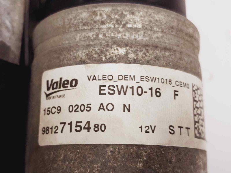 Recambio de motor arranque para opel crossland x selective referencia OEM IAM 9812715480  