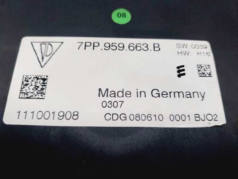 Recambio de modulo electronico para porsche panamera 4 referencia OEM IAM 7PP959663B 111001908 
