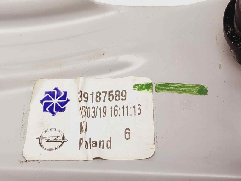 Recambio de elevalunas delantero izquierdo para opel crossland x selective referencia OEM IAM 39187589 1137329068 