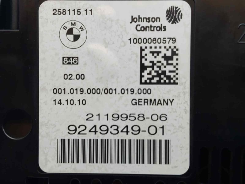 Recambio de cuadro instrumentos para bmw serie 5 lim. (f10) 535d referencia OEM IAM 9249349  