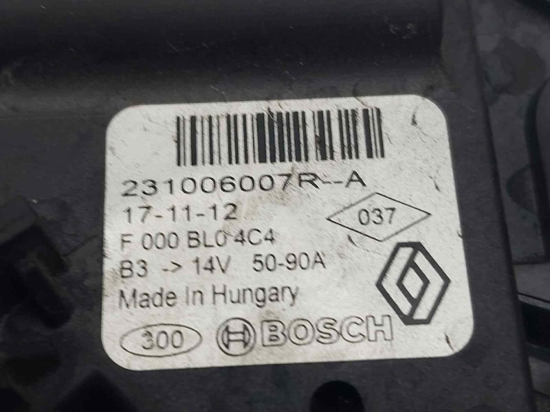 Recambio de alternador para renault clio iv limited referencia OEM IAM 231006007R  