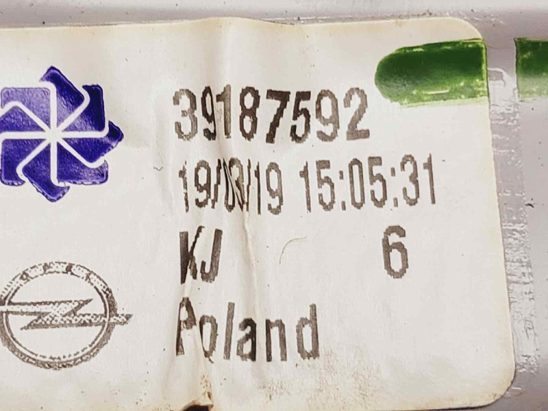 Recambio de elevalunas trasero derecho para opel crossland x selective referencia OEM IAM 39187592 0130824272 