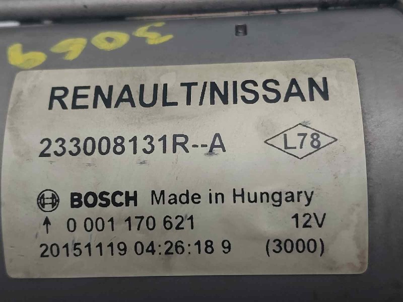 Recambio de motor arranque para nissan qashqai (j11) black edition referencia OEM IAM 233008131R 0001170621 