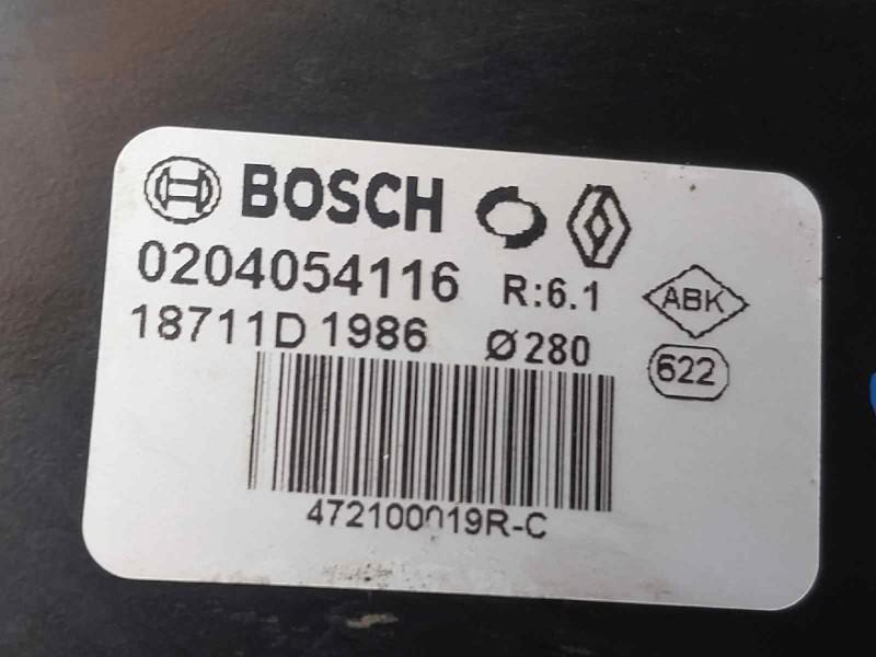 Recambio de servofreno para renault fluence dynamique referencia OEM IAM 472100019R 0204054116 