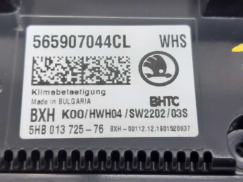Recambio de mando climatizador para skoda karoq (nu) sportline 4x4 referencia OEM IAM 565907044CLWHS 565907044CL 