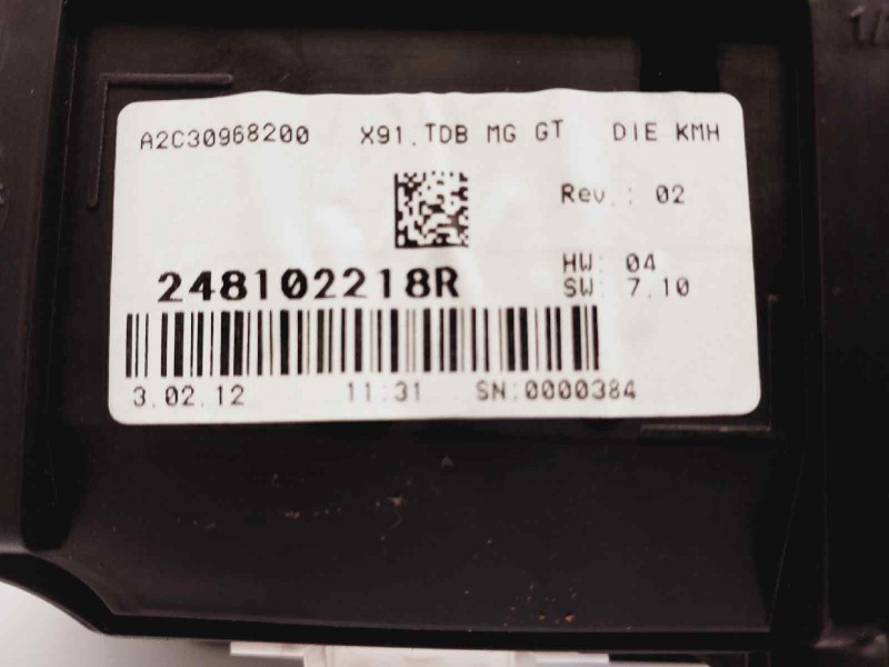 Recambio de cuadro instrumentos para renault laguna coupe monaco gp referencia OEM IAM 248102218R A2C30968200 