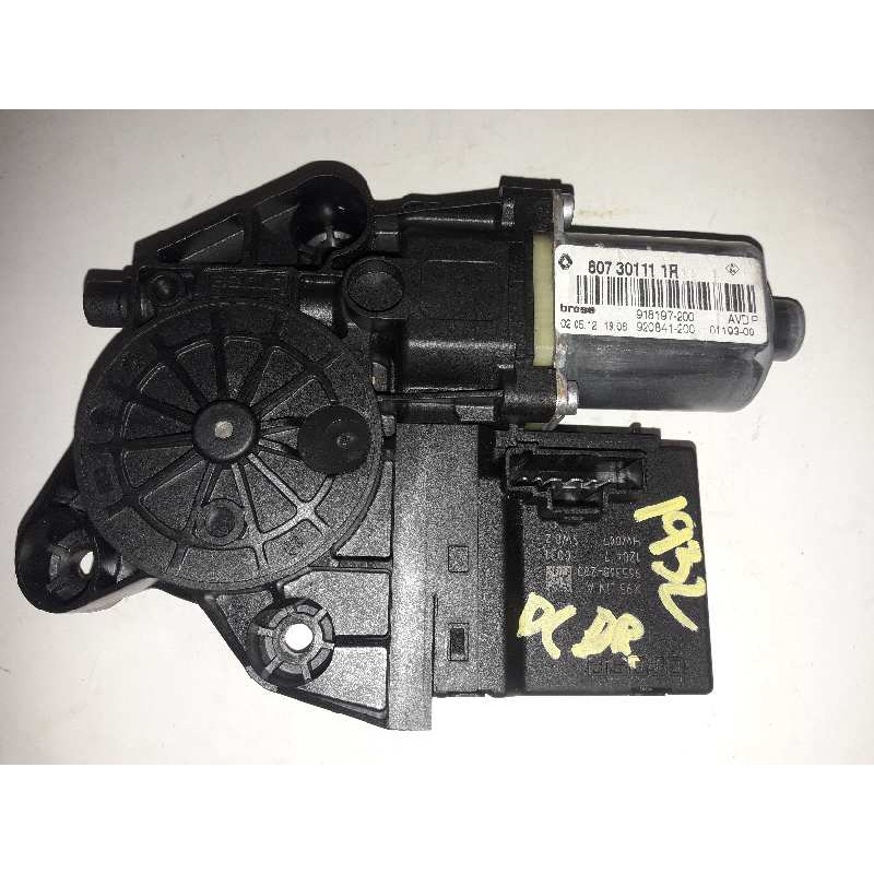 Recambio de motor elevalunas delantero derecho para renault fluence dynamique referencia OEM IAM 807301111R 918197200 965368200