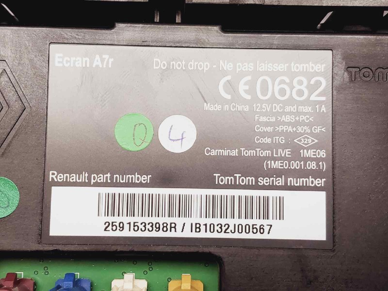Recambio de sistema navegacion gps para renault laguna coupe monaco gp referencia OEM IAM 259153398R  