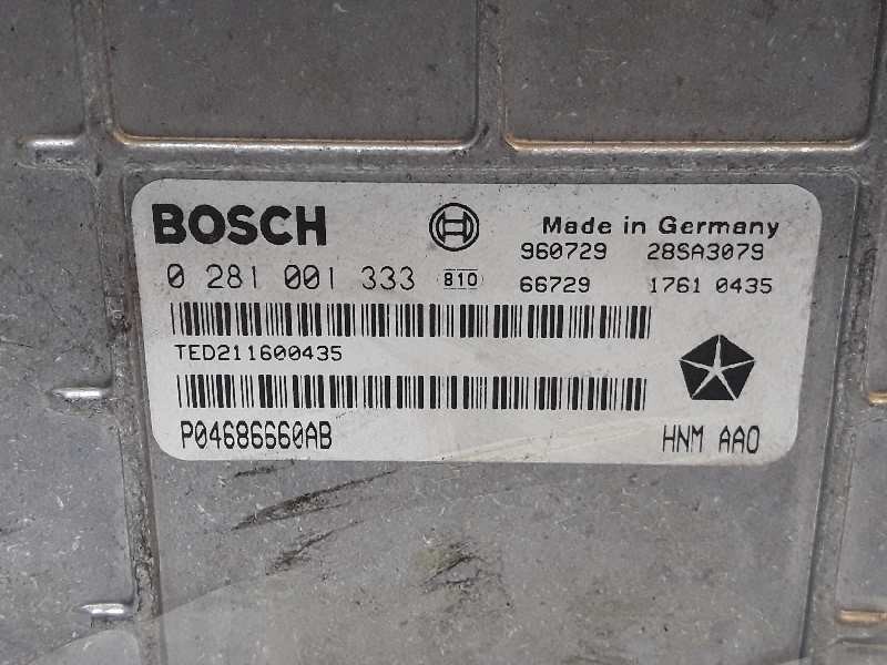 Recambio de centralita motor uce para chrysler voyager (rg) referencia OEM IAM P04686660AB 0281001333 BOSCH