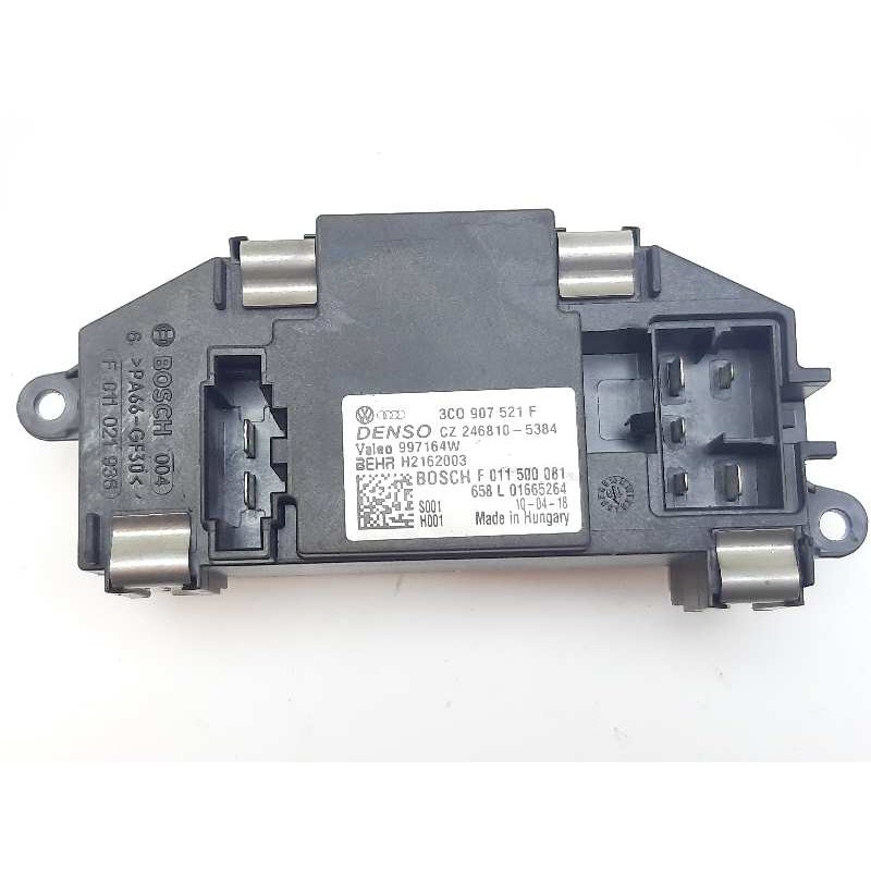 Recambio de resistencia calefaccion para volkswagen scirocco (137) 1.4 tsi (118kw) referencia OEM IAM 3C0907521F  