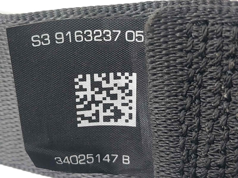Recambio de cinturon seguridad trasero derecho para bmw serie 5 lim. (f10) 535d referencia OEM IAM 33061254B  