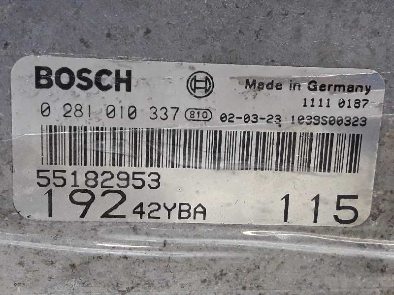 Recambio de centralita motor uce para fiat stilo (192) 1.9 jtd cat referencia OEM IAM 19242YBA 0281010337 BOSCH