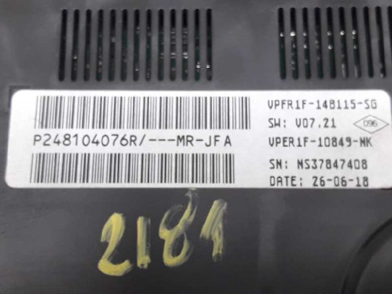 Recambio de cuadro instrumentos para renault scenic iv limited referencia OEM IAM P248104076R  