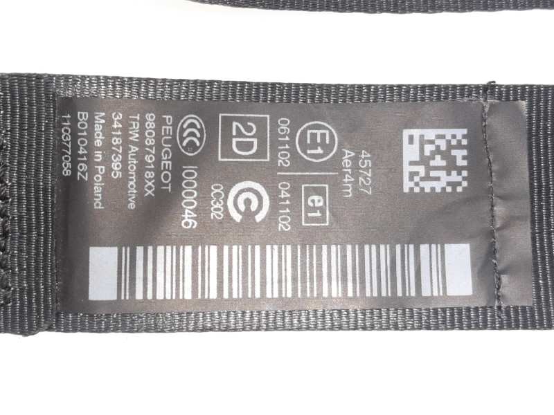 Recambio de cinturon seguridad trasero derecho para peugeot 308 active referencia OEM IAM 98087918XX  