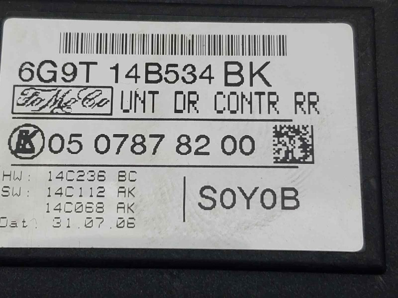 Recambio de centralita cierre para volvo s80 berlina d5 awd momentum referencia OEM IAM 6G9T14B534BK 0507878200 