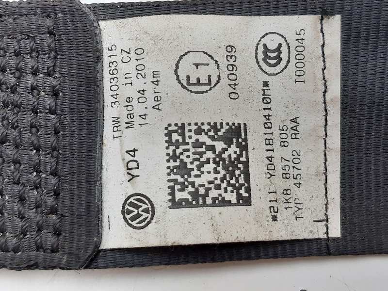 Recambio de cinturon seguridad trasero izquierdo para volkswagen scirocco (137) 1.4 tsi (118kw) referencia OEM IAM 1K8857805  