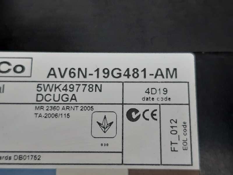 Recambio de centralita cierre para ford focus lim. (cb8) titanium referencia OEM IAM AV6N19G481AM  