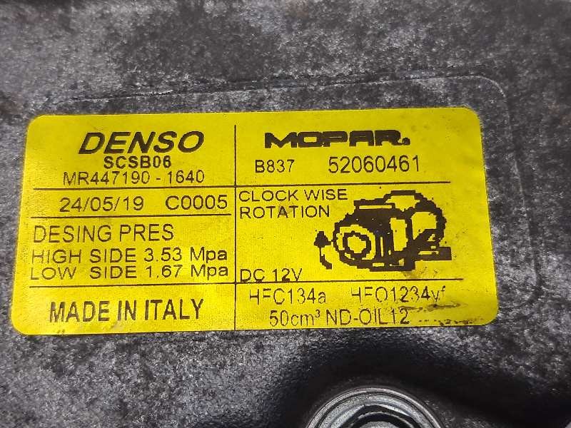 Recambio de compresor aire acondicionado para fiat 500 (312) 1.2 referencia OEM IAM MR447190 SCSB6 