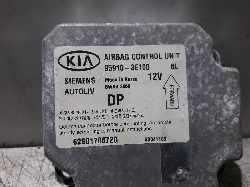 Recambio de centralita airbag para kia sorento 2.5 crdi ex referencia OEM IAM 959103E100 62S0170672G 