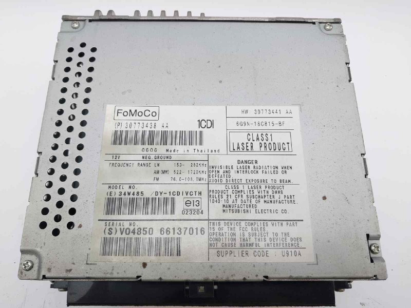 Recambio de sistema audio / cd para volvo s80 berlina d5 awd momentum referencia OEM IAM 6G9N18C815BF  