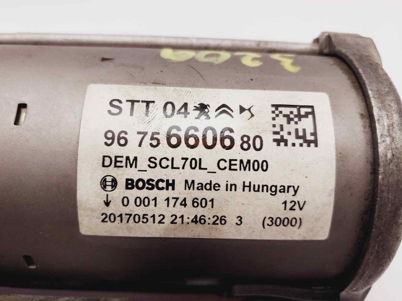 Recambio de motor arranque para peugeot 508 sw active referencia OEM IAM 9675660680 0001174601 
