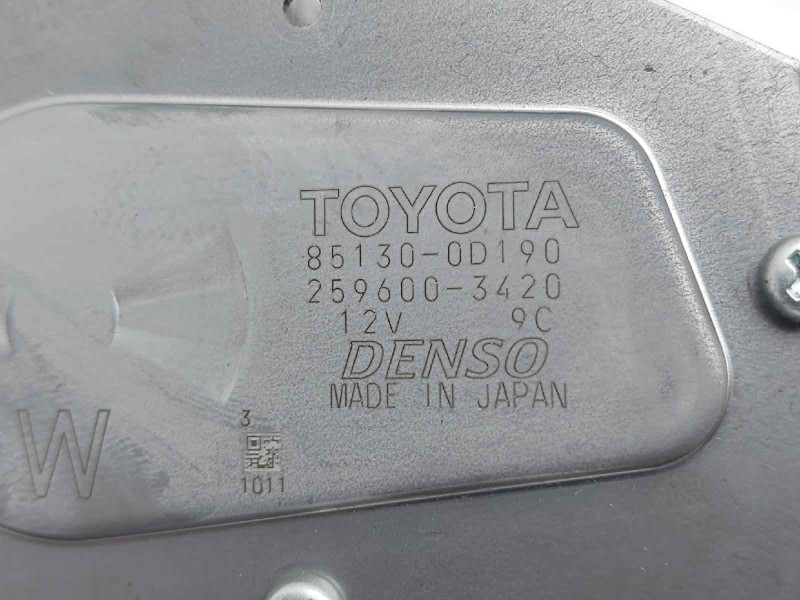 Recambio de motor limpia trasero para toyota yaris hybrid referencia OEM IAM 851300D190 2596003420 