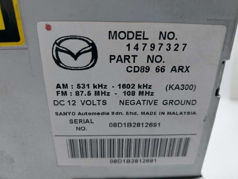 Recambio de sistema audio / cd para mazda 5 berl. (cr) 2.0 crtd active+ (105kw) referencia OEM IAM CD8966ARX  