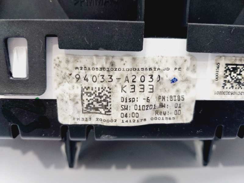 Recambio de cuadro instrumentos para kia cee´d x-tech referencia OEM IAM 94033A2030  