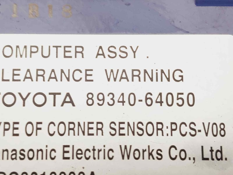 Recambio de modulo electronico para toyota verso active referencia OEM IAM 8934064050  