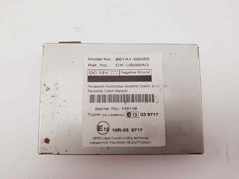 Recambio de modulo electronico para toyota verso active referencia OEM IAM 861A102020 CXUS099AG 