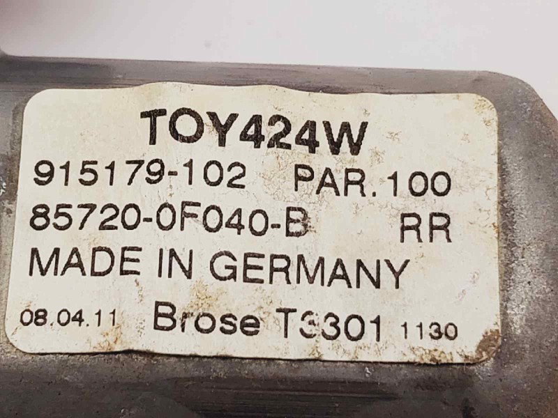 Recambio de elevalunas trasero izquierdo para toyota verso active referencia OEM IAM 857200F040 915179102 