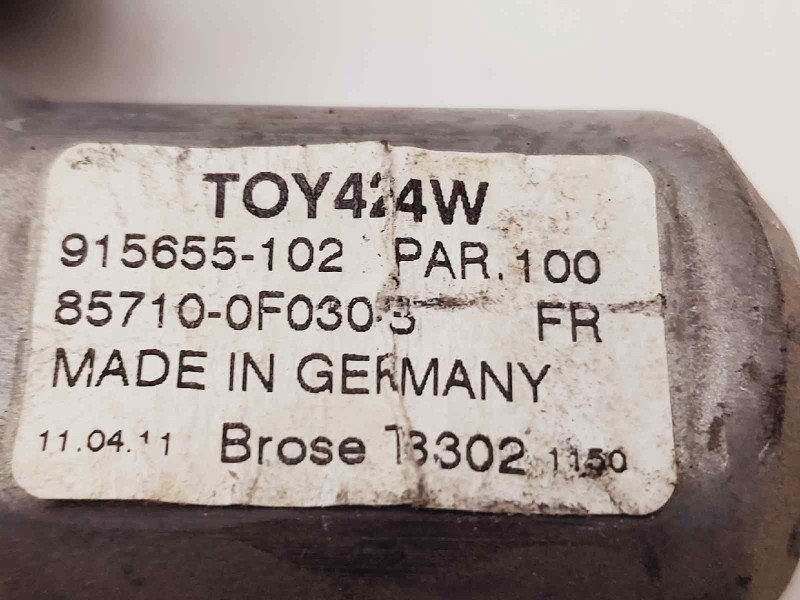 Recambio de elevalunas delantero derecho para toyota verso active referencia OEM IAM 857100F030 915655102 