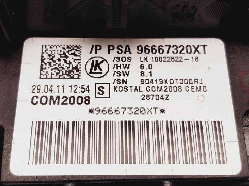 Recambio de mando multifuncion para peugeot 5008 premium referencia OEM IAM 96667320XT  