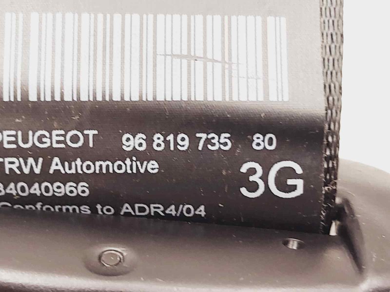 Recambio de cinturon seguridad trasero izquierdo para peugeot 5008 premium referencia OEM IAM 9681973580  