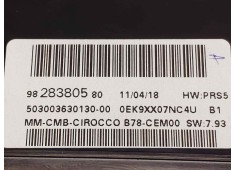 Recambio de cuadro instrumentos para citroen c4 spacetourer blue hdi s&s eat6 feel referencia OEM IAM 9828380580   2