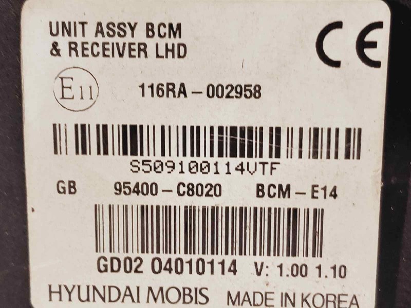 Recambio de modulo electronico para hyundai i20 classic referencia OEM IAM 95400C8020  