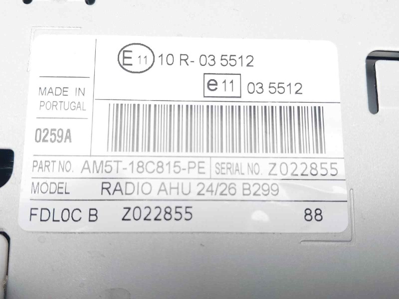 Recambio de sistema audio / cd para ford fiesta (ccn) trend referencia OEM IAM AM5T18C815PE  