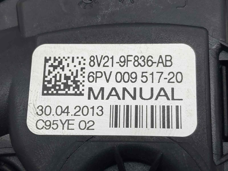 Recambio de potenciometro pedal para ford fiesta (ccn) trend referencia OEM IAM 8V219F836AB 6PV00951720 
