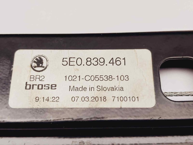 Recambio de elevalunas trasero izquierdo para skoda octavia lim. (5e3) rs 245 referencia OEM IAM 5E0839461 5Q0959811E 0130822725